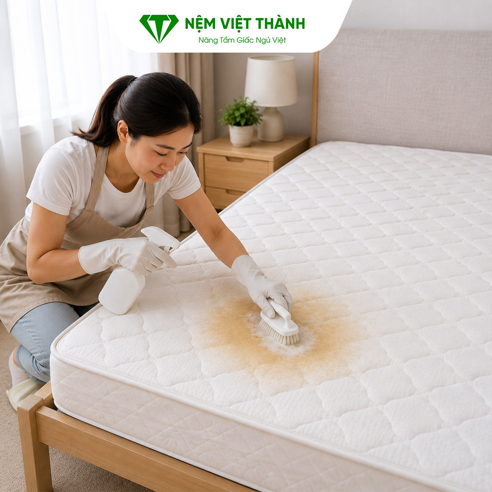 Những lợi ích sau khi tẩy vết ố vàng trên nệm