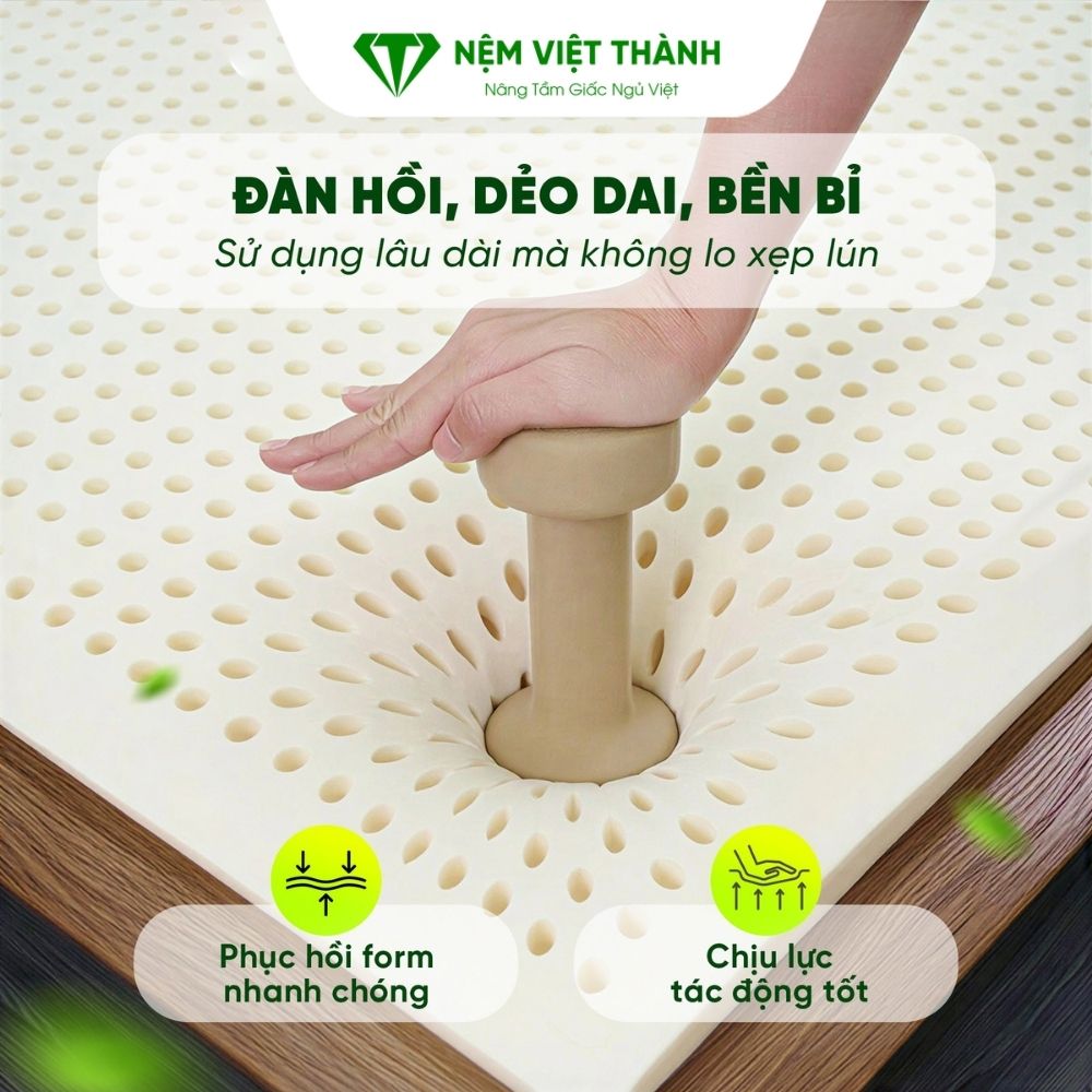Nên kiểm tra độ đàn hồi của nệm khi mua nệm cao su bạn nhé Nên kiểm tra độ đàn hồi của nệm khi mua nệm cao su bạn nhé