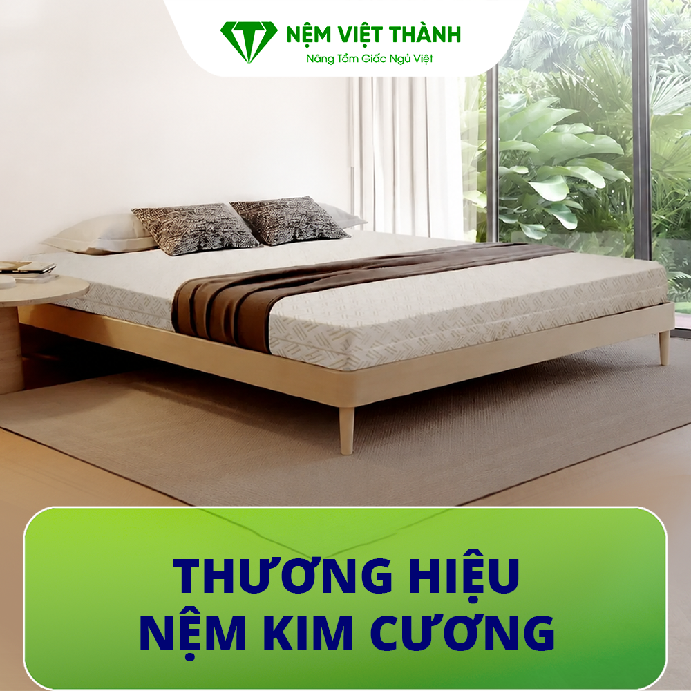 Nệm cao su thiên nhiên Kim Cương Nệm cao su thiên nhiên Kim Cương