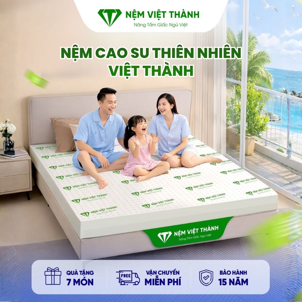 Nệm cao su thiên nhiên Việt Thành