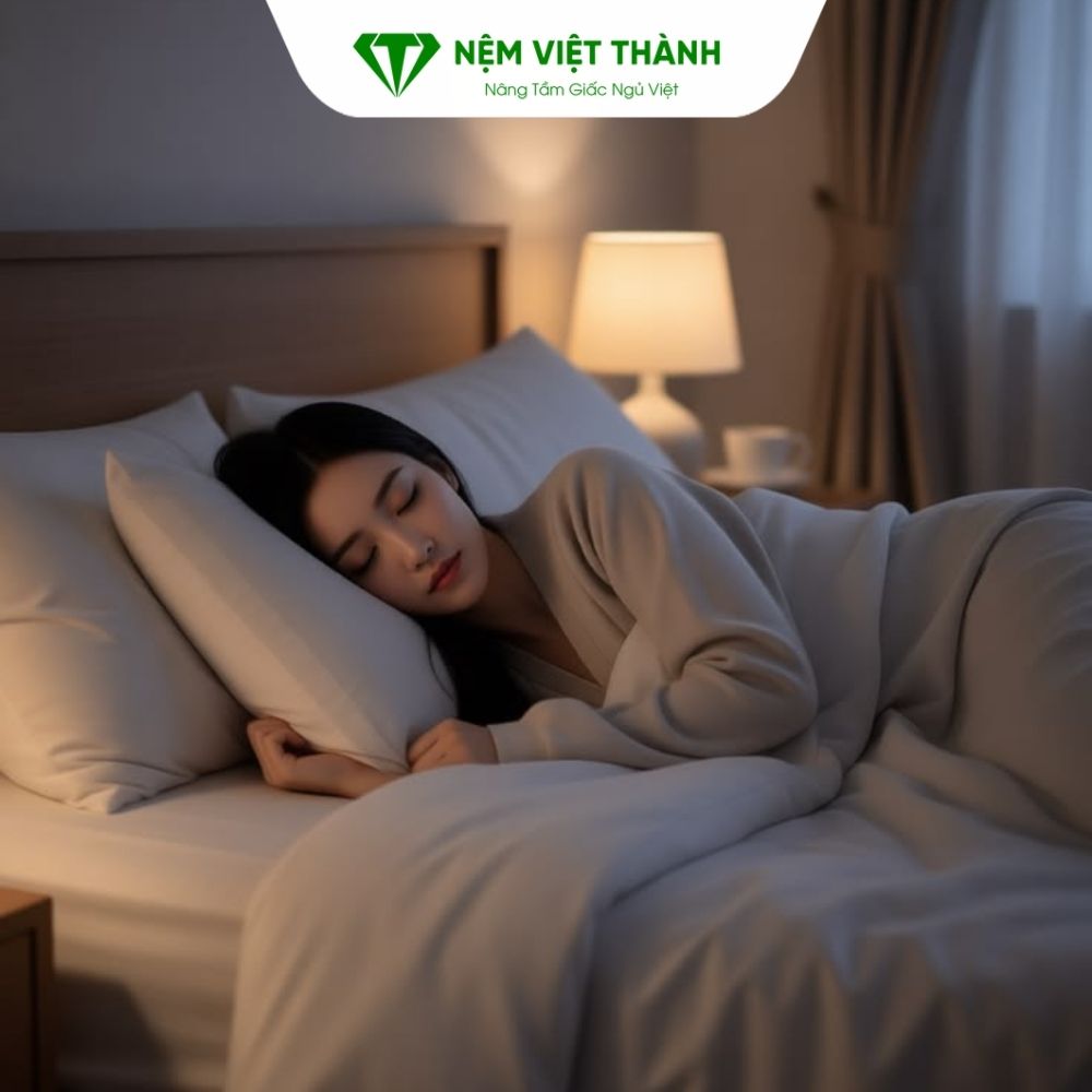 Khi chọn nệm cho người bị mất ngủ cần lưu ý độ cứng phù hợp với tư thế ngủ