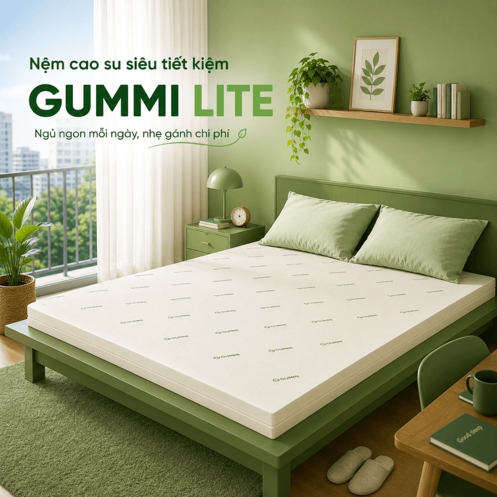 Nệm Cao Su Đa Tầng Gummi Lite