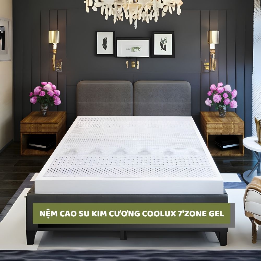 Nệm cao su Kim Cương Coolux 7'Zone Gel