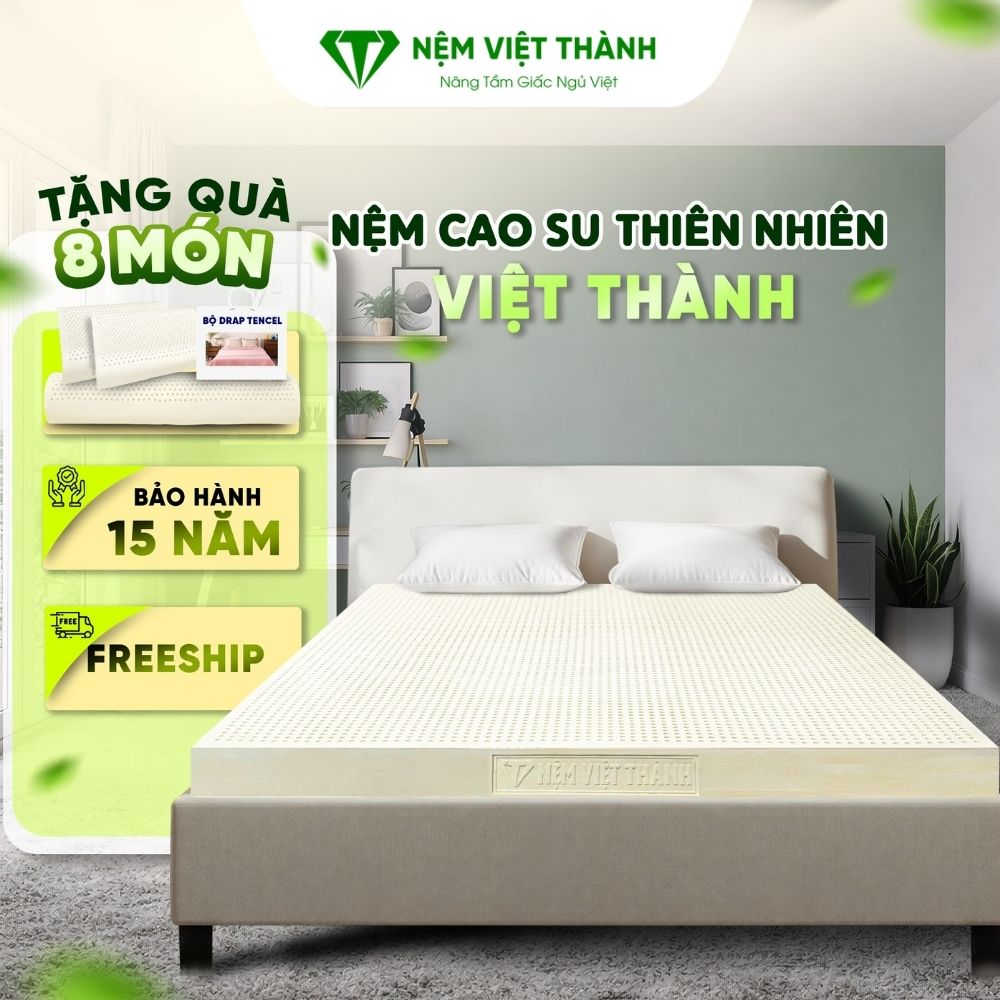 Nệm cao su thiên nhiên Queen Việt Thành phù hợp cho người thoát vị đĩa đệm