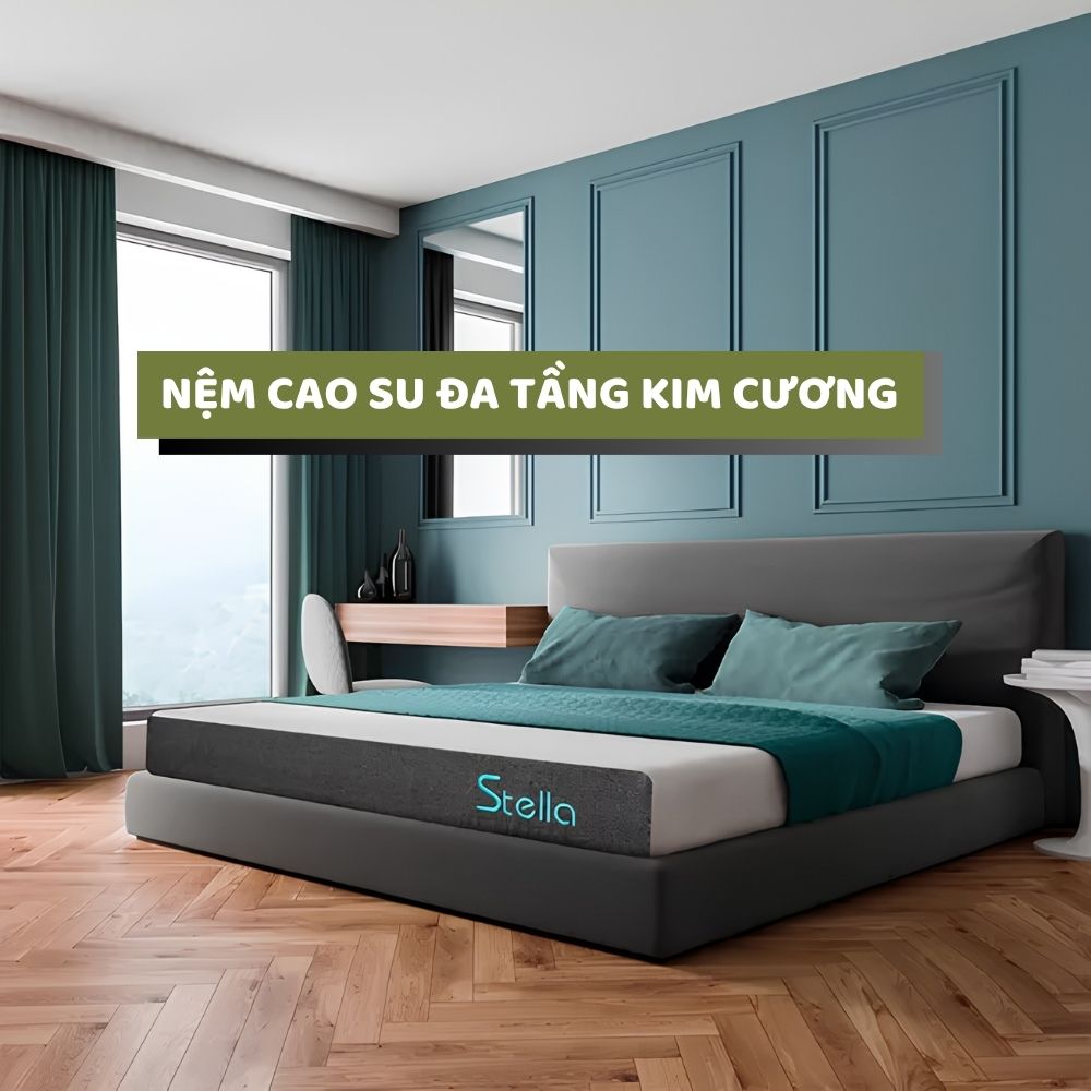 Nệm cao su đa tầng Kim Cương