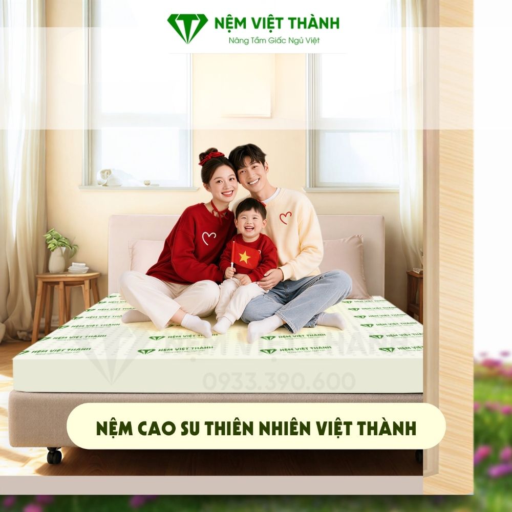 Nệm cao su thiên nhiên QUEEN Việt Thành Nệm cao su thiên nhiên QUEEN Việt Thành