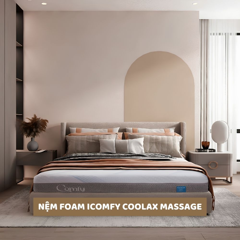 Nệm foam iComfy Coolax massage Nệm foam iComfy Coolax massage