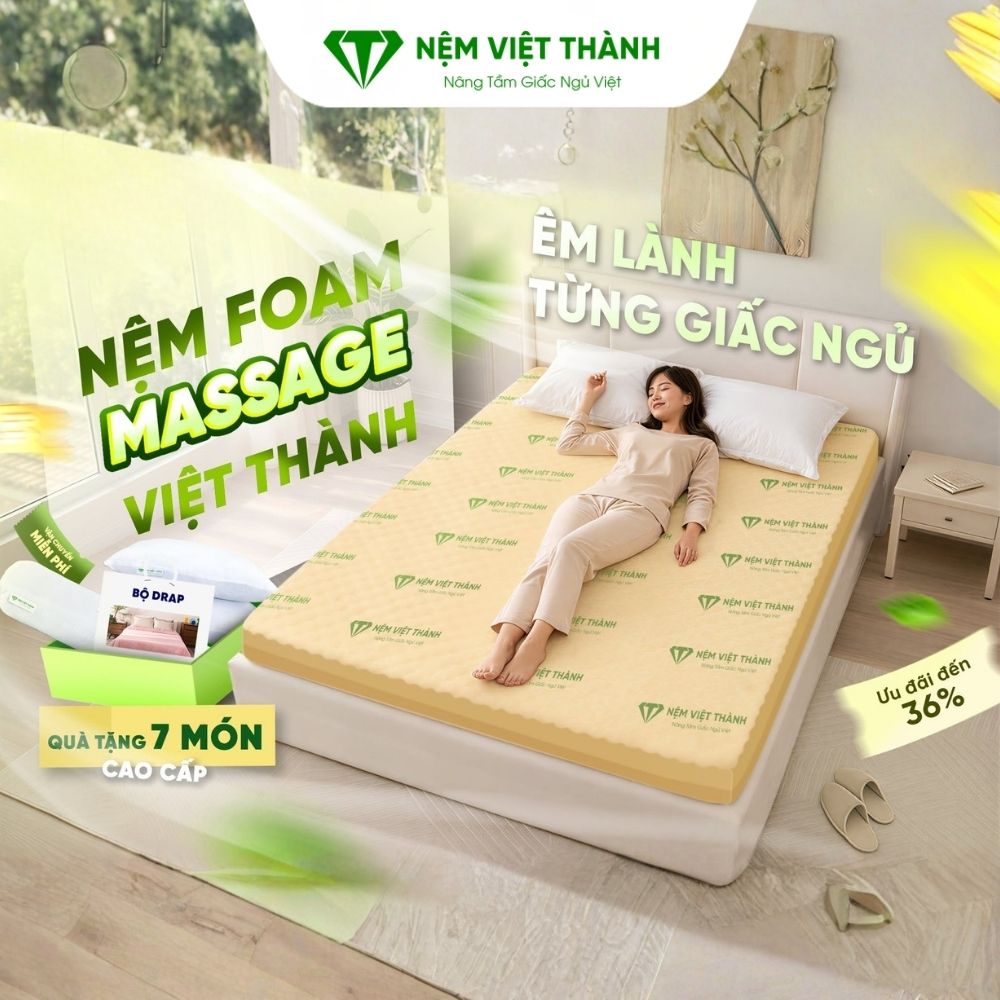 Nệm foam massage Việt Thành Nệm là một nêm massage toàn thân tốt Nệm foam massage Việt Thành Nệm là một nêm massage toàn thân tốt