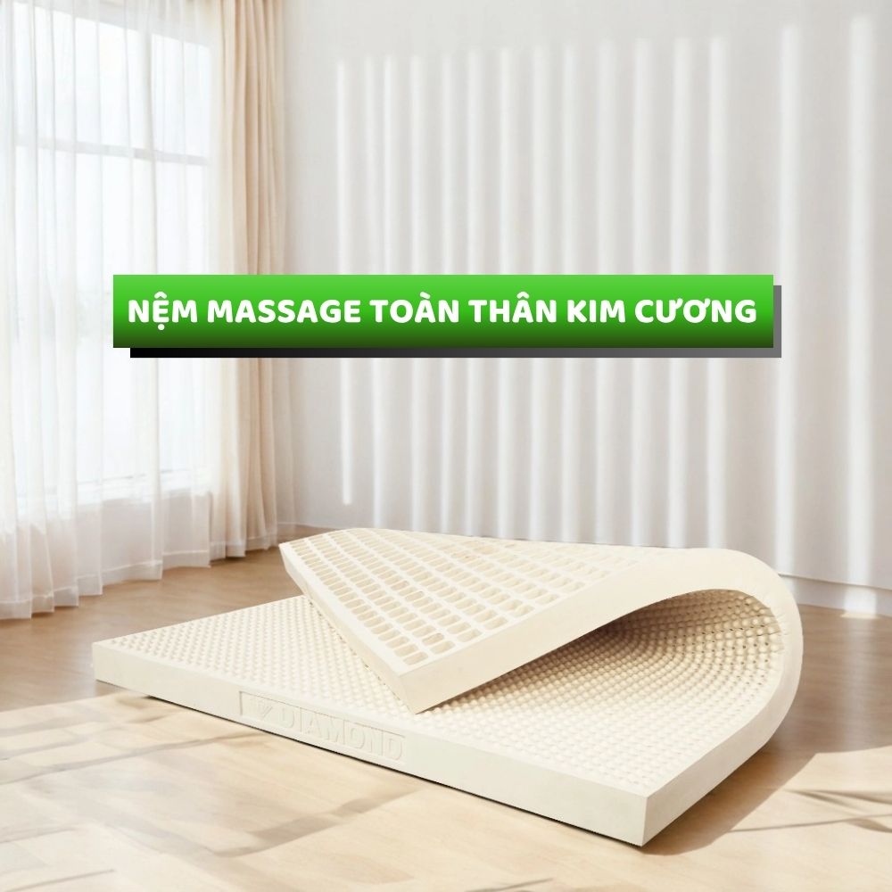 Nệm massage toàn thân Kim Cương Nệm massage toàn thân Kim Cương