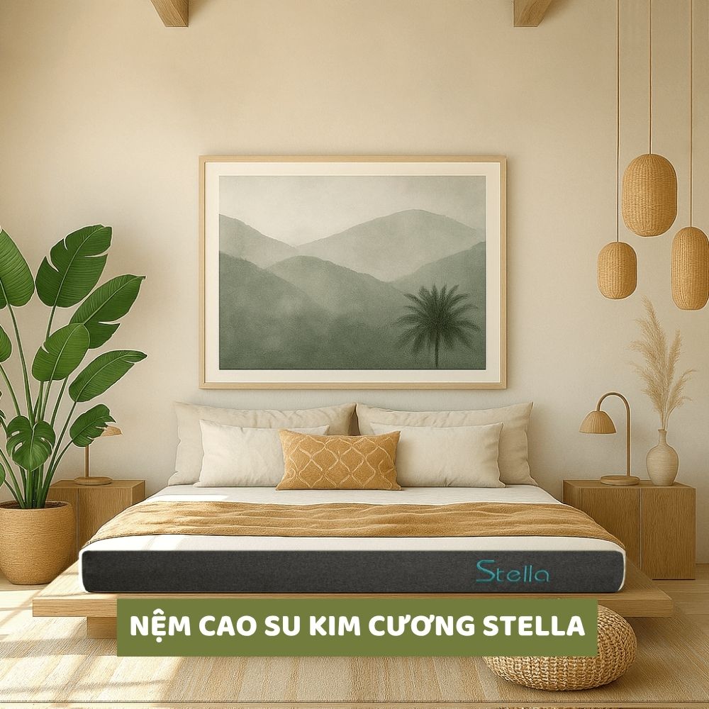 Nệm cao su đa tầng Kim Cương Stella Nệm cao su đa tầng Kim Cương Stella