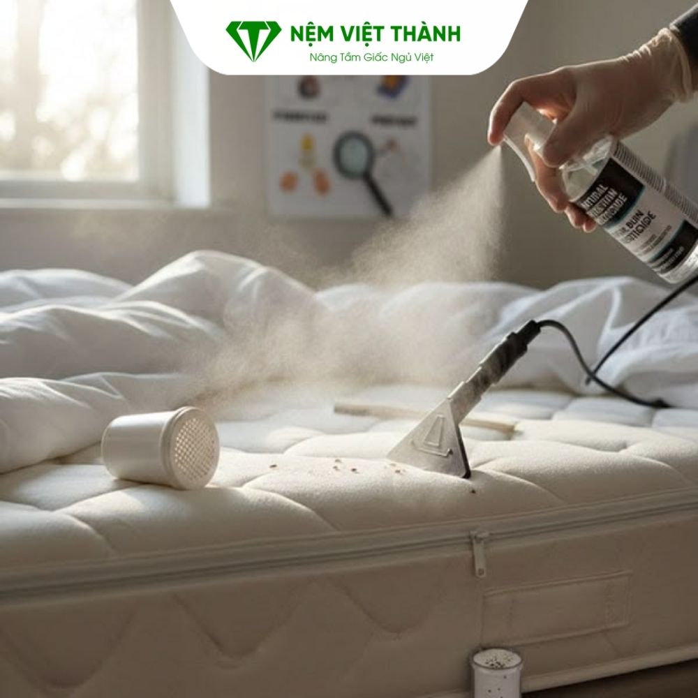 Sử dụng nệm quá lâu không vệ sinh nệm thường xuyên