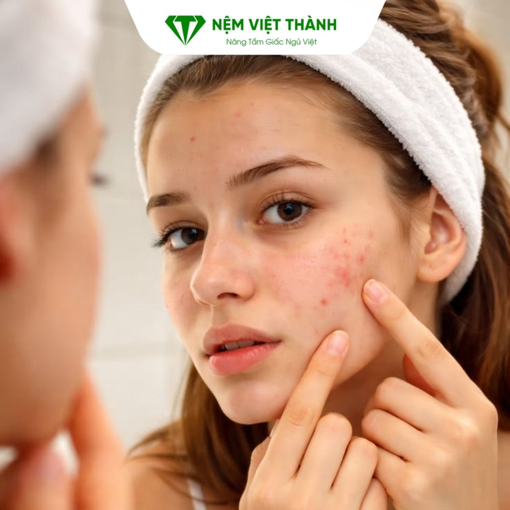 Ảnh hưởng đến làn da nổi mụn nhiều hơn nếu tình trạng thức khuya kéo dài