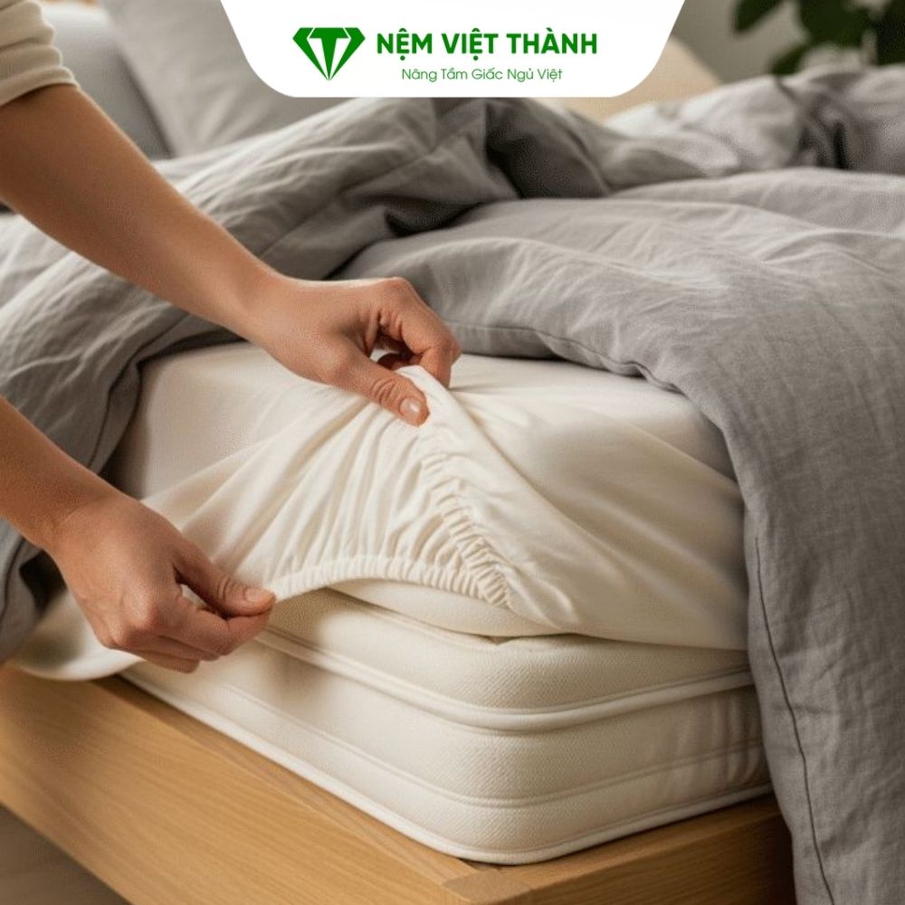Sử dụng topper và tấm bảo vệ nệm
