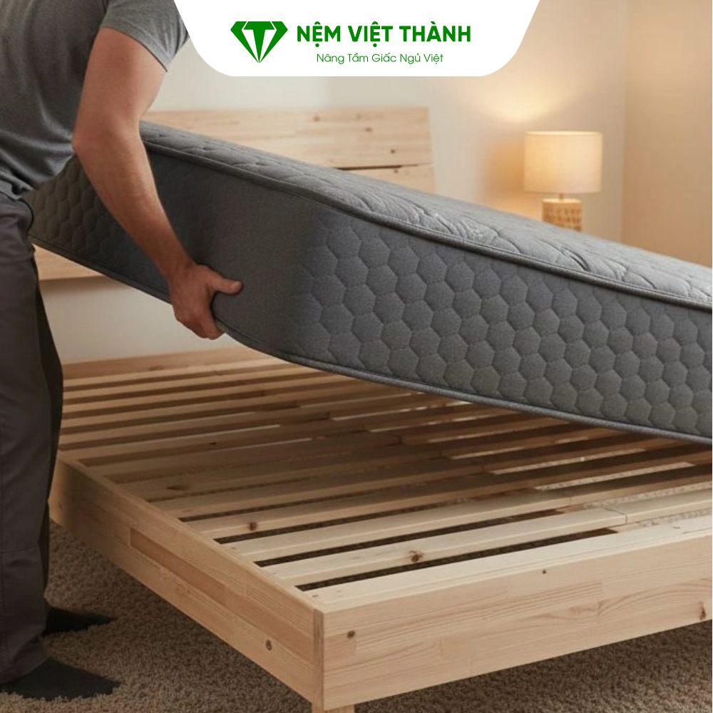 Cách xử lý nệm bị chảy xệ bằng cách xoay và lật nệm định kỳ Cách xử lý nệm bị chảy xệ bằng cách xoay và lật nệm định kỳ