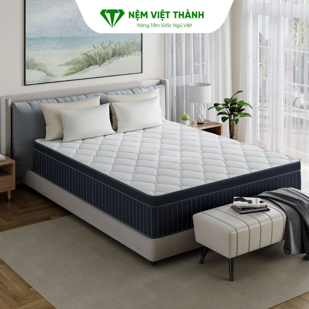 Nệm 1m5 x 1m9 phù hợp với người độc thân nhưng thích không gian ngủ rộng rãi 