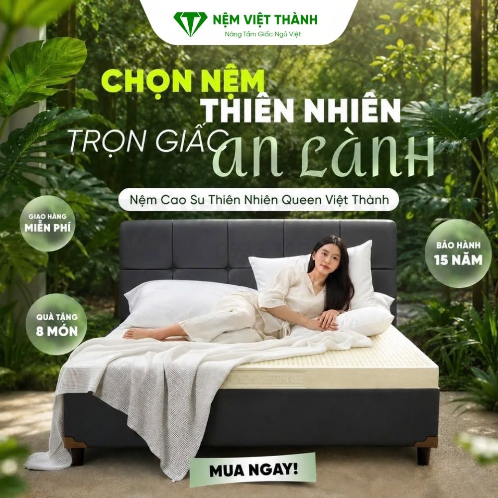 Nệm cao su thiên nhiên Việt Thành cam kết chất lượng uy tín trên thị trường Nệm cao su thiên nhiên Việt Thành cam kết chất lượng uy tín trên thị trường