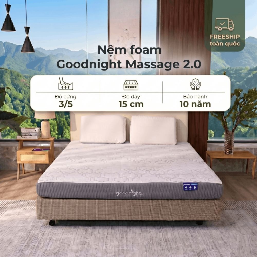 Nệm foam Goodnight Massage 2.0 Nệm foam Goodnight Massage 2.0
