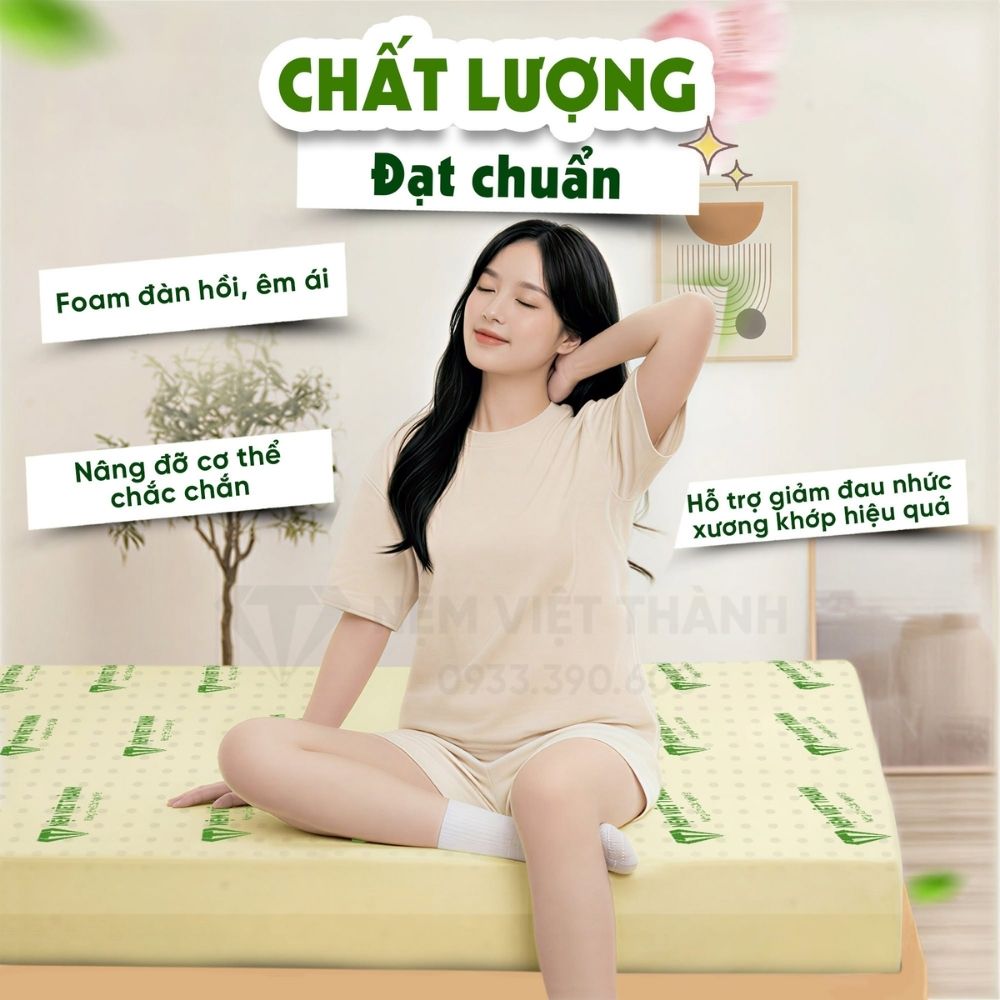 Nệm Việt Thành có tốt không? Đánh giá về công nghệ sản xuất và quy trình kiểm định