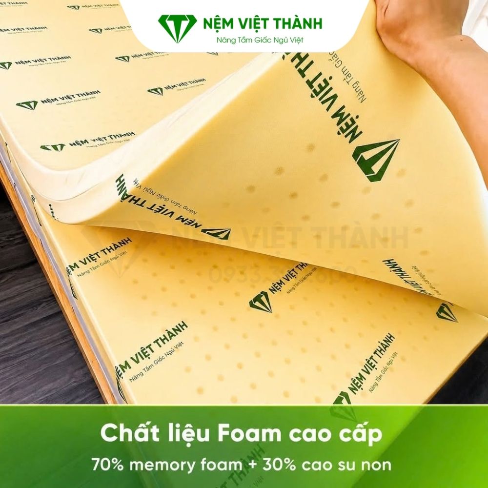Tiêu chí đánh giá các hãng nệm foam tốt nhất hiện nay là qua chất liệu và công nghệ sản xuất nệm