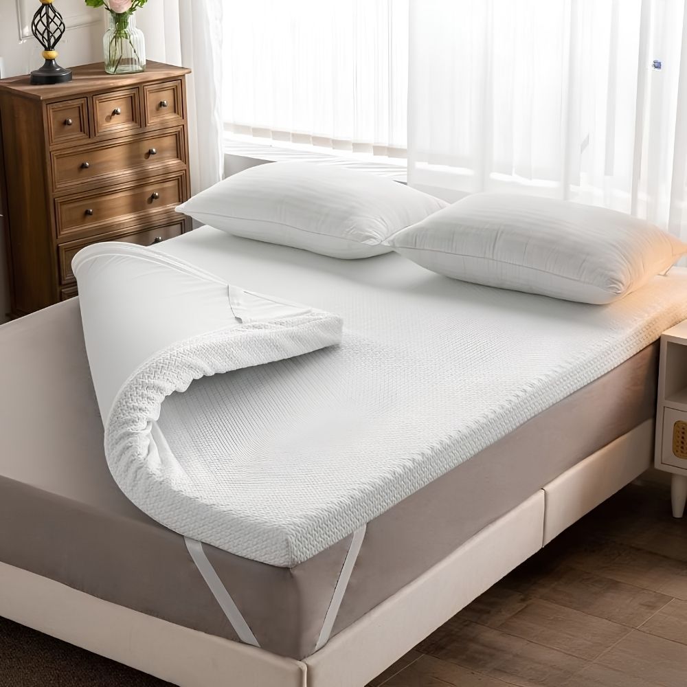 Sử dụng topper hoặc tấm bảo vệ nệm để nệm được bền hơn Sử dụng topper hoặc tấm bảo vệ nệm để nệm được bền hơn