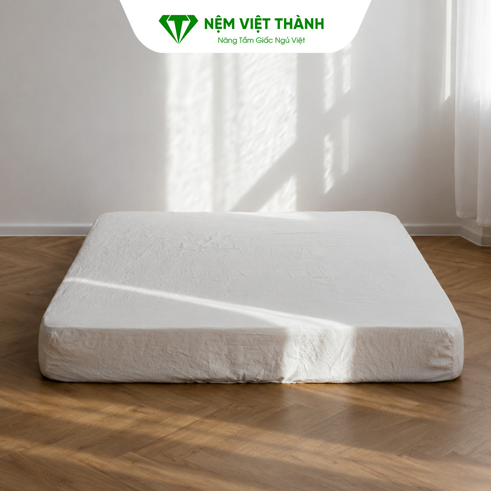 Đặt nệm ở trên bề mặt bằng phẳng Đặt nệm ở trên bề mặt bằng phẳng