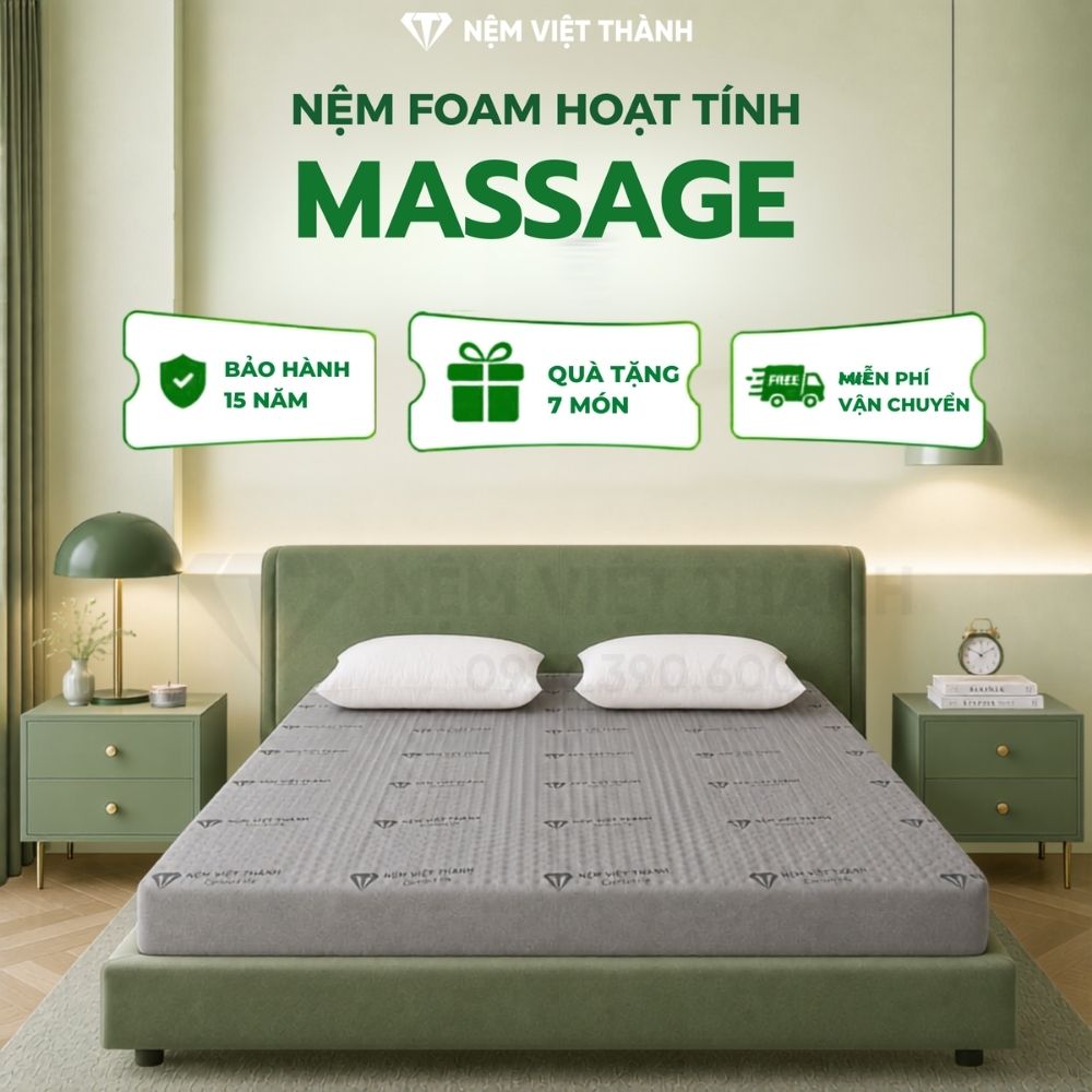 Nệm foam massage hoạt tính Việt Thành