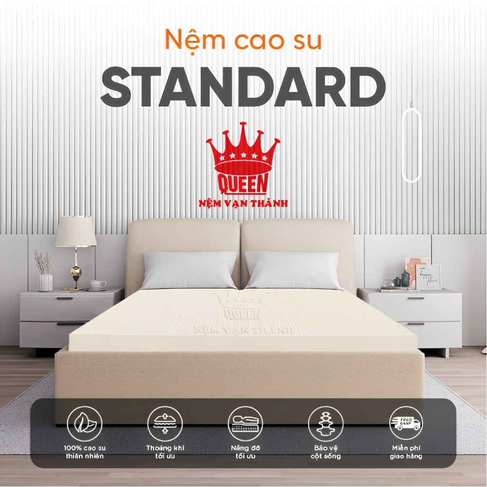 Nệm cao su thiên nhiên Standard Vạn Thành