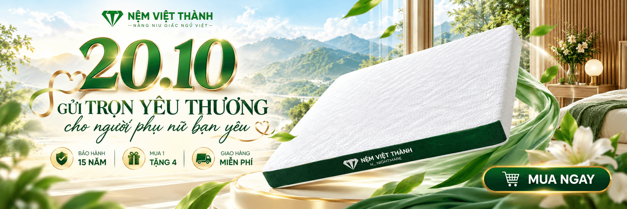 banner 20-10 nệm việt thành