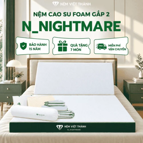 Nệm Cao Su Foam N_Nightmare Gấp 2 Việt Thành