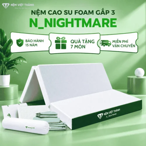 Nệm Cao Su Foam N_Nightmare Gấp 3 Việt Thành