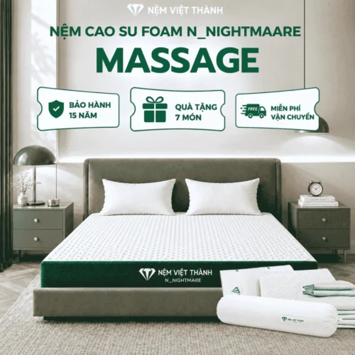 Nệm Cao Su Foam N_Nightmare Massage Nguyên Tấm