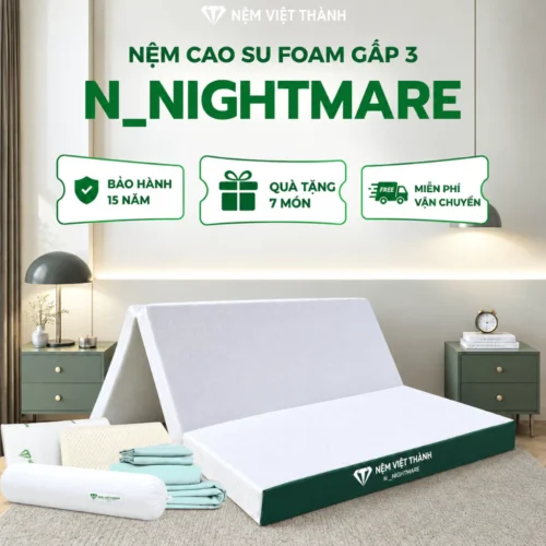 Nệm Cao Su Foam N_Nightmare Gấp 3 Việt Thành