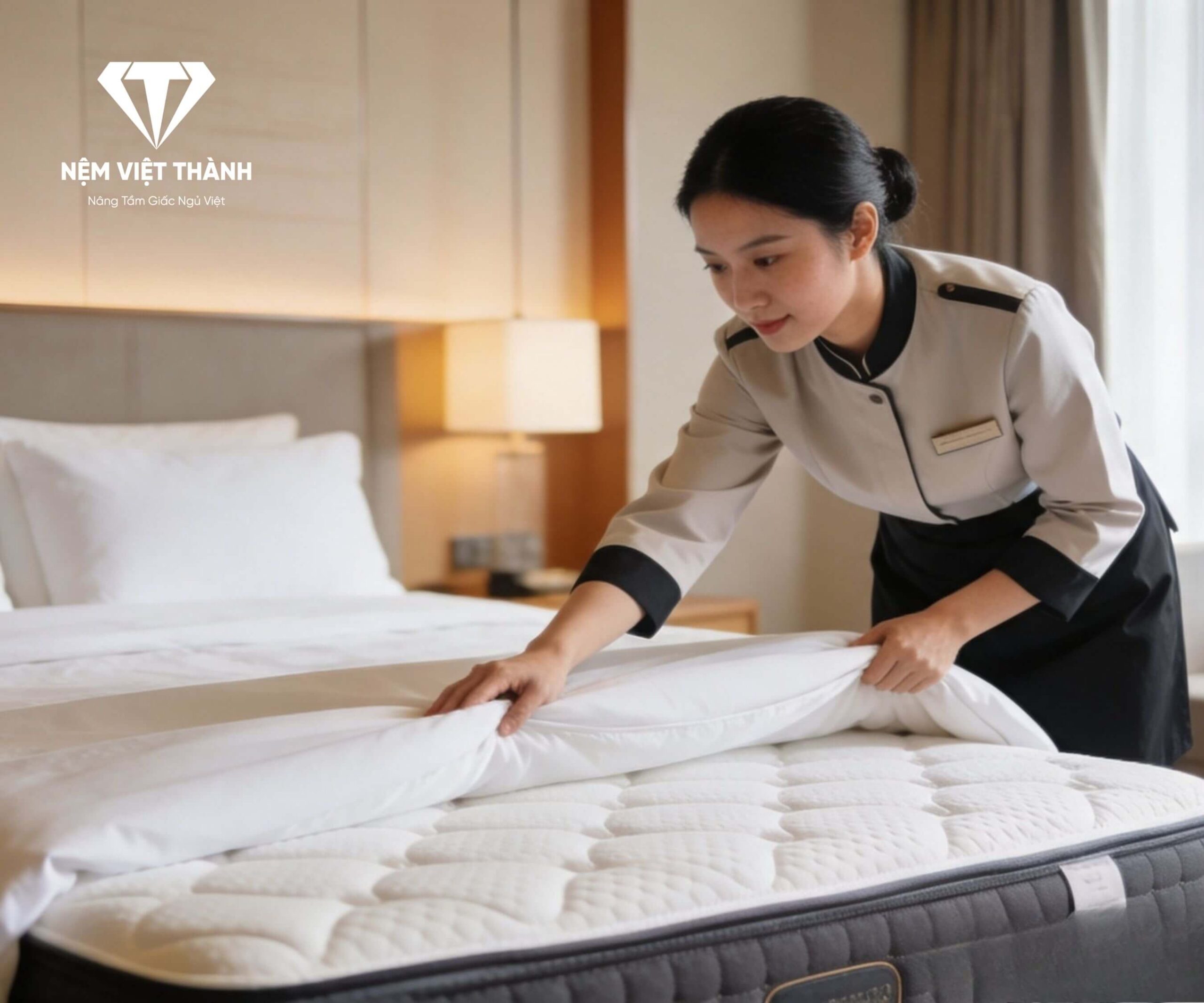 Những lưu ý khi sử dụng và bảo quản nệm cao su khách sạn
