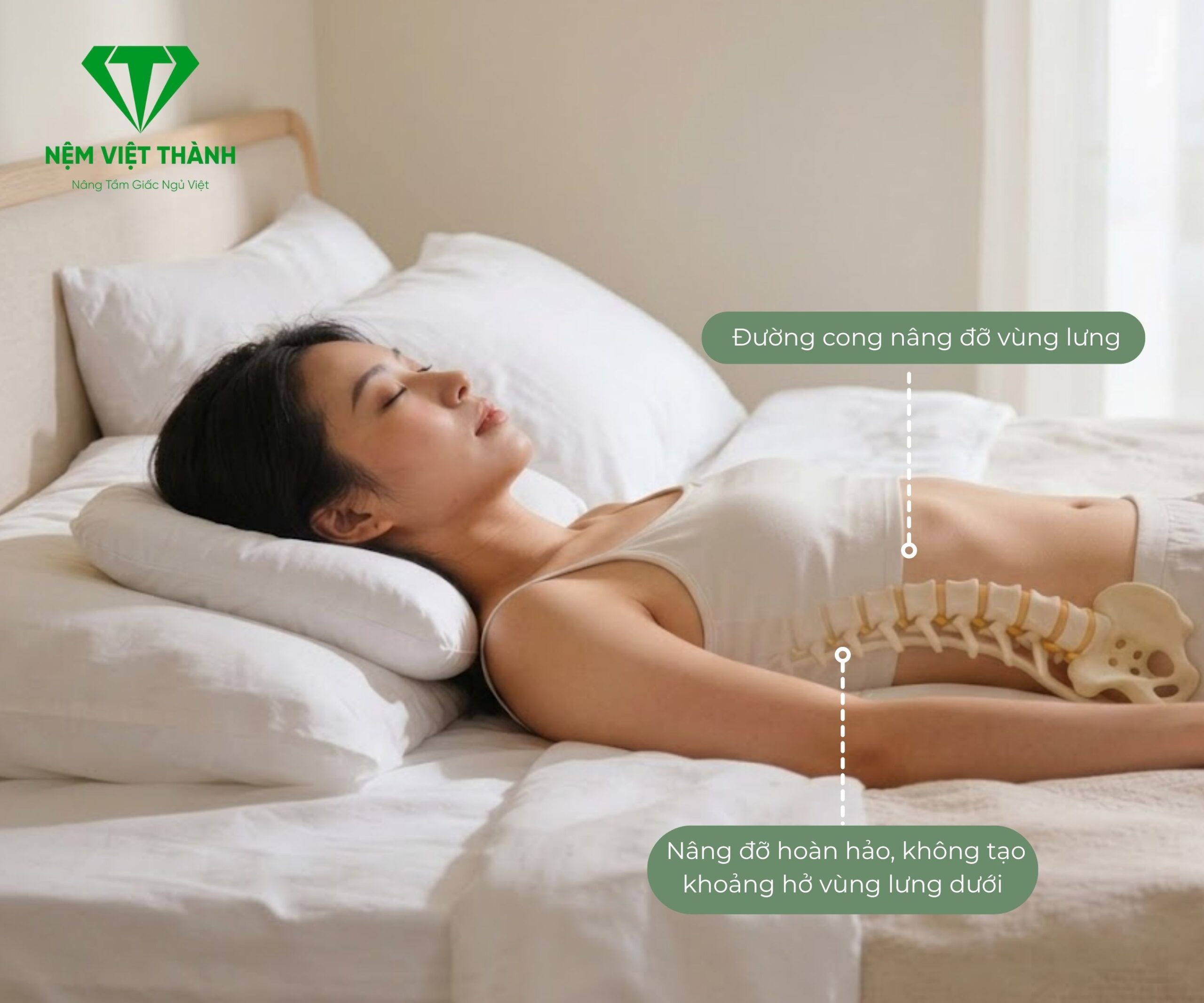 Tư thế ngủ phù hợp cho người đau thần kinh tọa