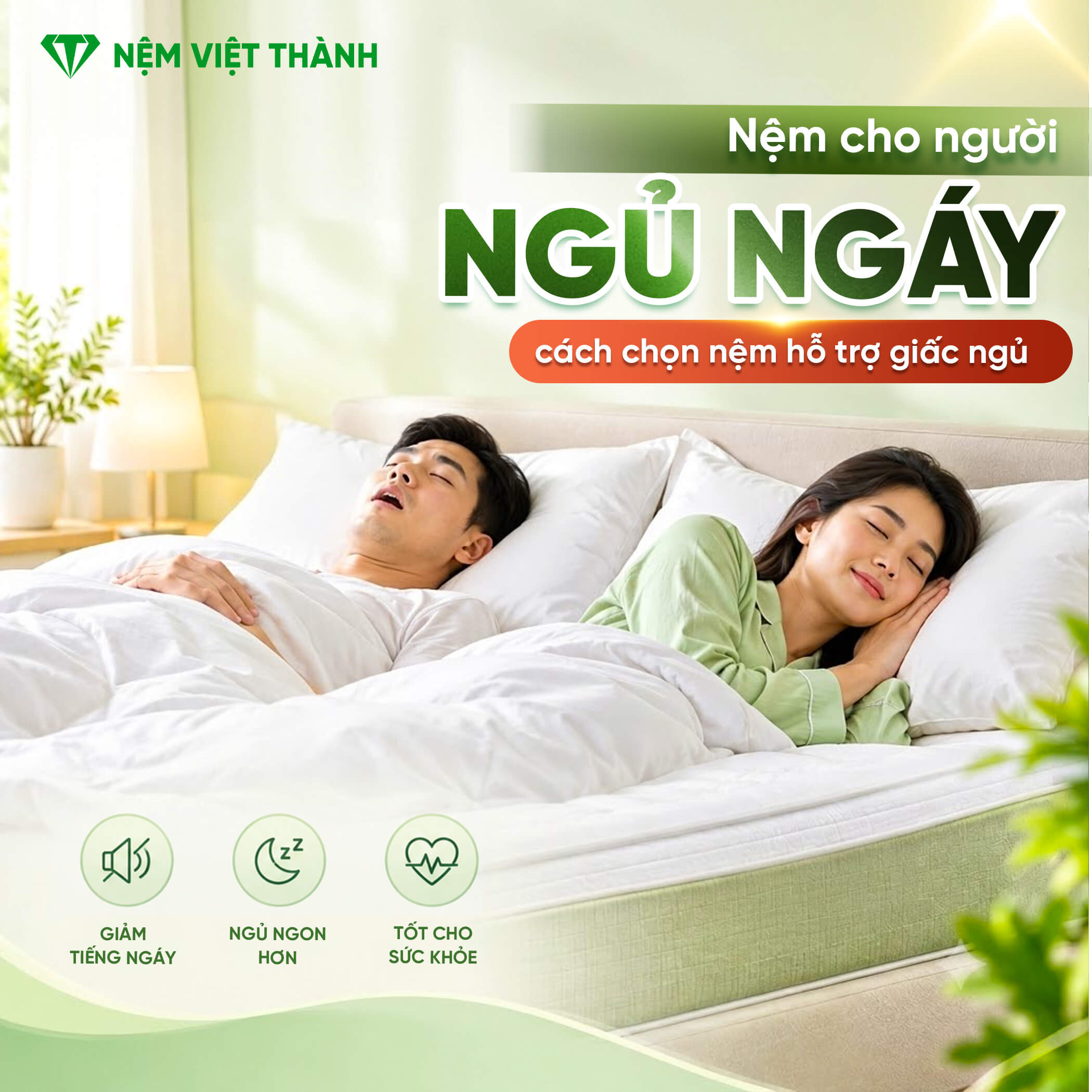 Nệm Cho Người Ngủ Ngáy: Cách Chọn Nệm Hỗ Trợ Giấc Ngủ