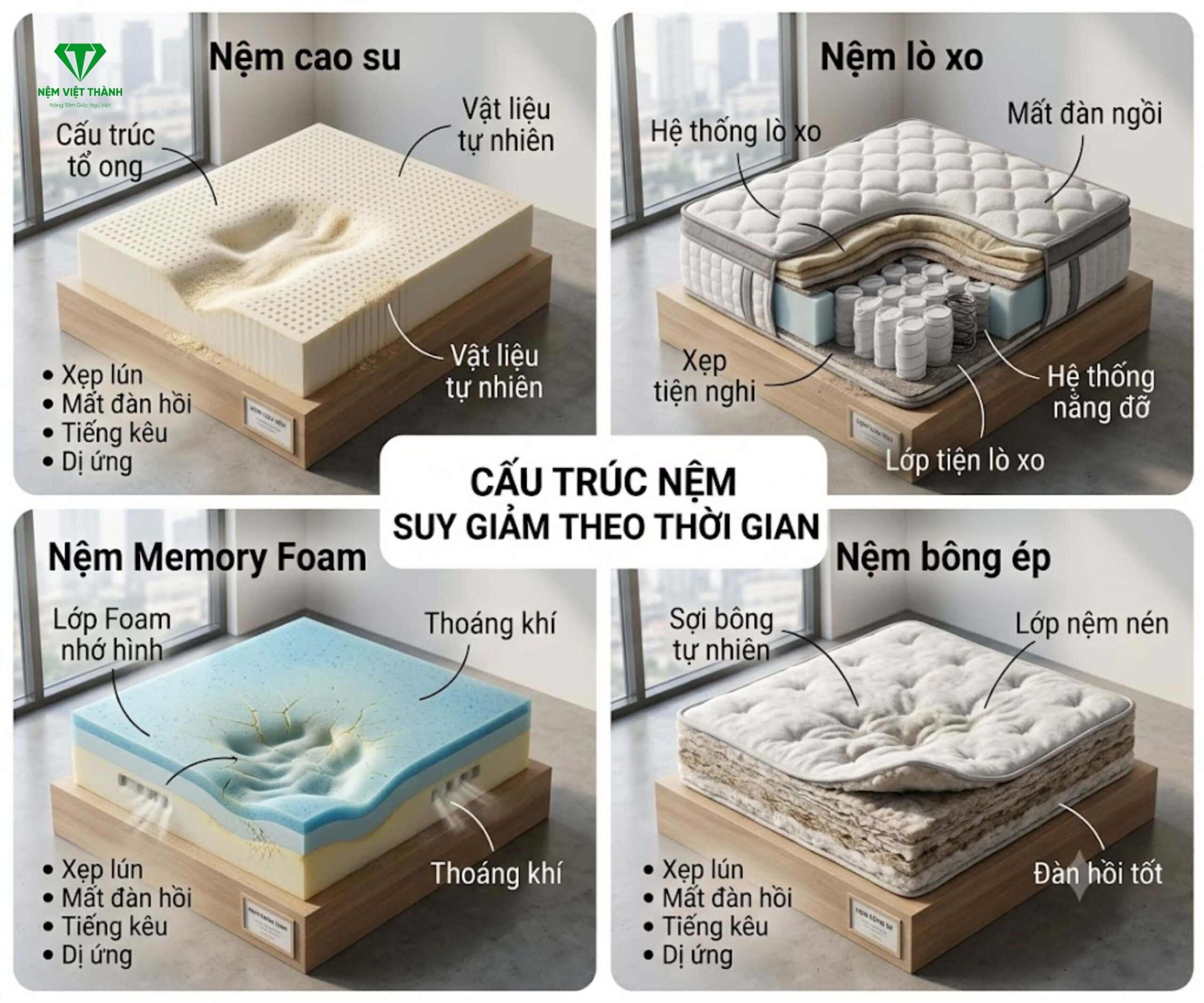 Khi nào nên thay nệm?
